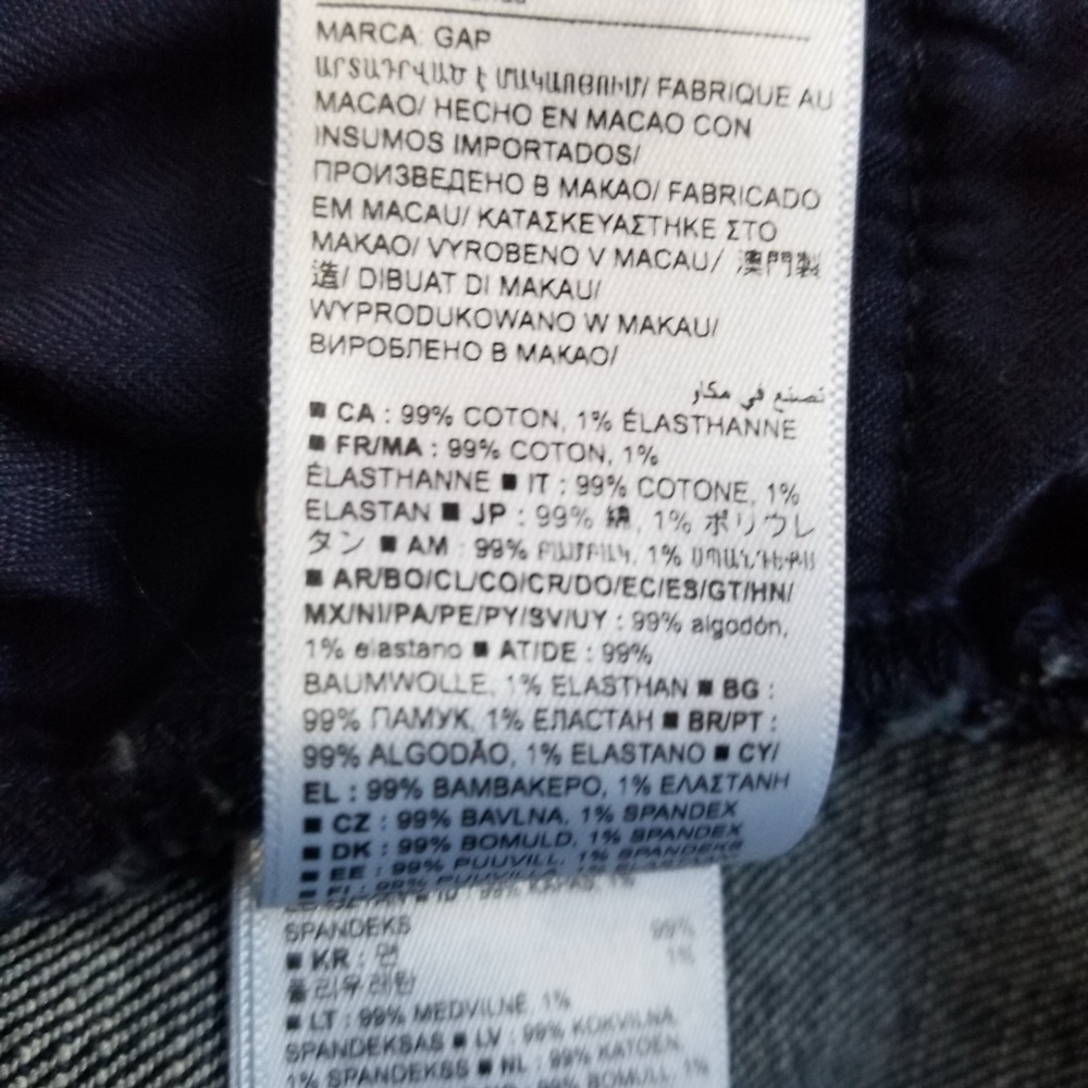 GAP‎ Girlfriend Mid Rise Dark Glendale Jeans Size 28 (6) NWOT - Picture 8 of 9